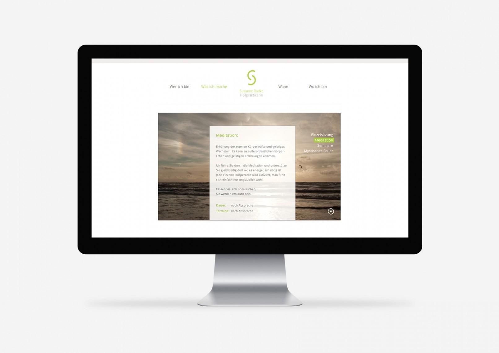 Susanne Radke - Webdesign, Meditation