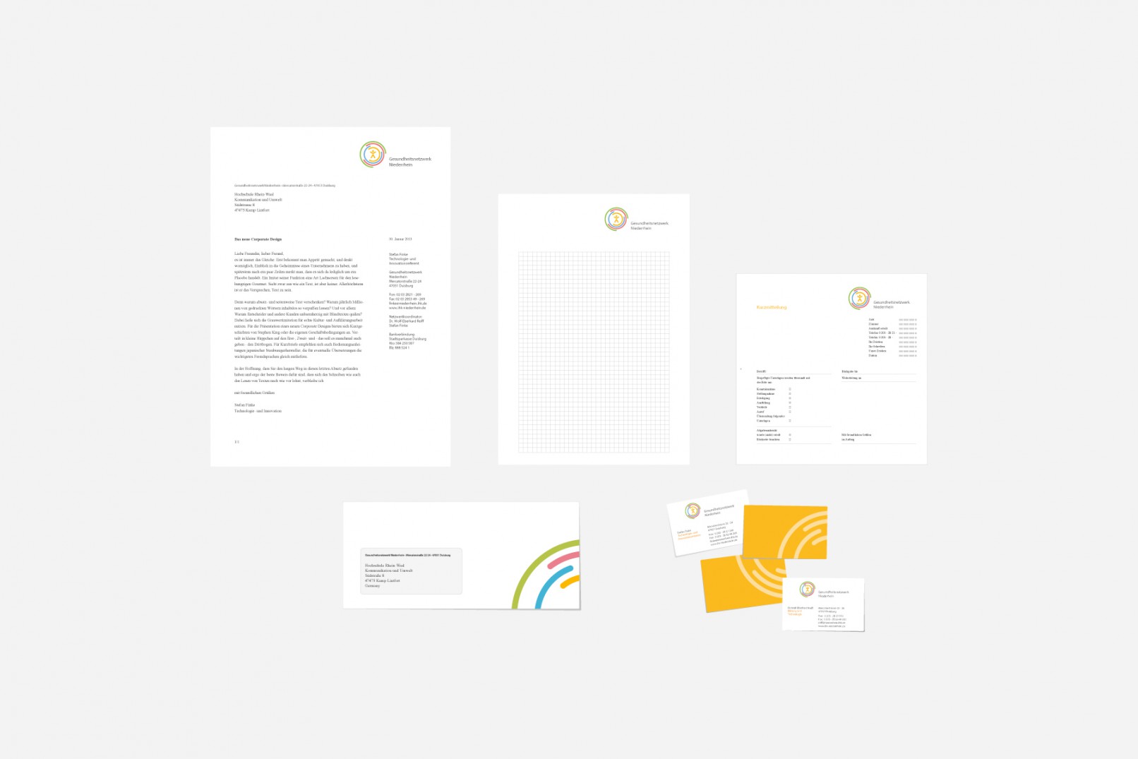 Gesundheitsnetzwerk Niederrhein - Corporate Design